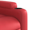 vidaXL Fauteuil inclinable Rouge Similicuir