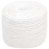 vidaXL Corde utilitaire polyvalente 8 mm 50 m Blanc PP