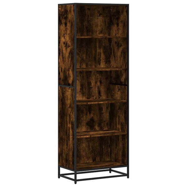 vidaXL Biblioth&egrave;que ch&ecirc;ne fum&eacute; 60x35x170,5 cm bois d'ing&eacute;nierie
