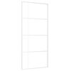 vidaXL Porte coulissante Verre ESG et aluminium 90x205 cm Blanc