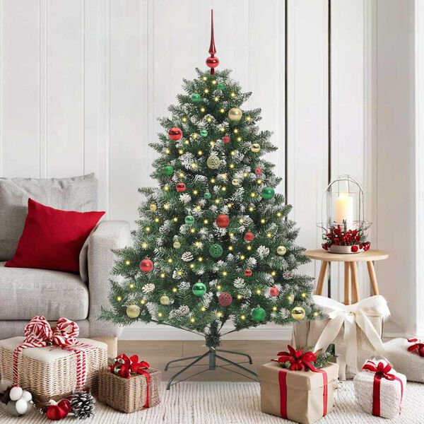 vidaXL Sapin de No&euml;l artificiel Vert 150 cm PVC, plastique et acier