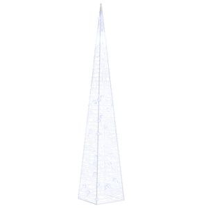 vidaXL C&ocirc;ne lumineux d&eacute;coratif &agrave; LED Acrylique Bleu 60 cm