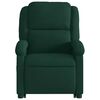 vidaXL Fauteuil inclinable &eacute;lectrique vert fonc&eacute; velours