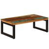 vidaXL Table basse 100x50x35 cm Bois de r&eacute;cup&eacute;ration solide et acier