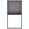 vidaXL Moustiquaire pliss&eacute;e pour fen&ecirc;tre Aluminium Marron 80x160 cm