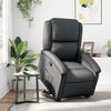vidaXL Fauteuil inclinable noir cuir v&eacute;ritable