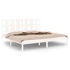 vidaXL Cadre de lit sans matelas blanc 180x200 cm bois massif