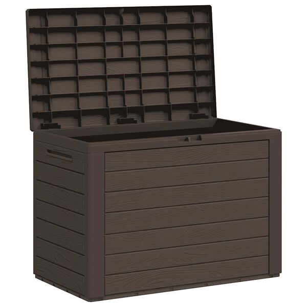 vidaXL Boîte de rangement de jardin Marron 78x44x55 cm