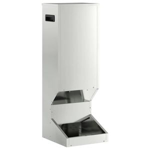 vidaXL Nourrisseur pour cerfs Argent 28 x 30 x 80 cm Acier galvanis&eacute;