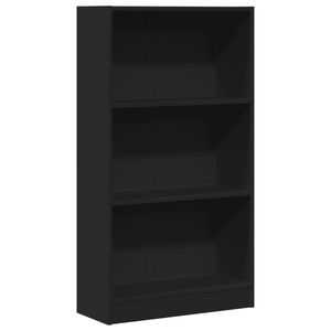 vidaXL Biblioth&egrave;que noir 60x24x109 cm bois d'ing&eacute;nierie