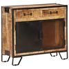vidaXL Buffet 80x31x71 cm Bois de manguier massif brut