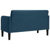 vidaXL Canap&eacute; causeuse bleu 109 cm velours