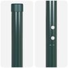 vidaXL Poteaux de clôture 2 pcs Vert Acier peint par poudre