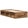 vidaXL Cadre de lit sans matelas vieux bois 90x190 cm bois ing&eacute;nierie