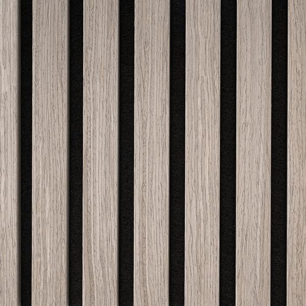 WallArt Panneaux muraux acoustiques Aku ch&ecirc;ne gris 4 pcs