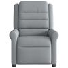 vidaXL Fauteuil inclinable Gris clair Tissu