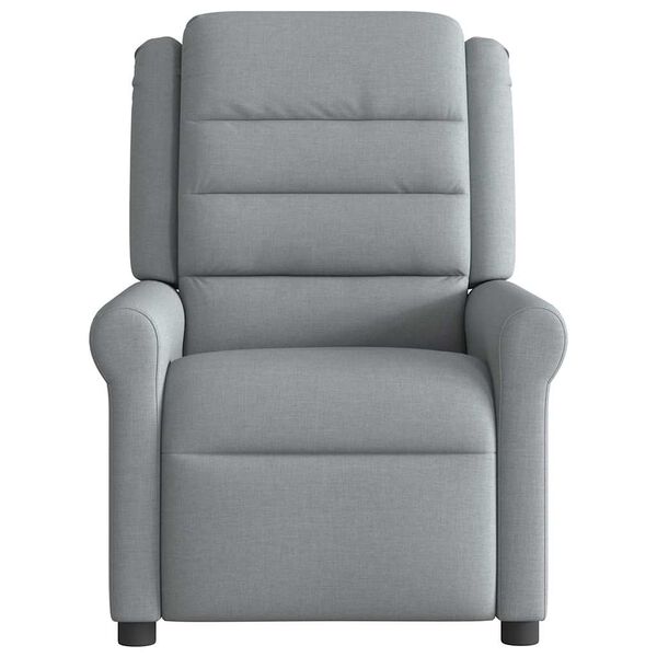 vidaXL Fauteuil inclinable Gris clair Tissu