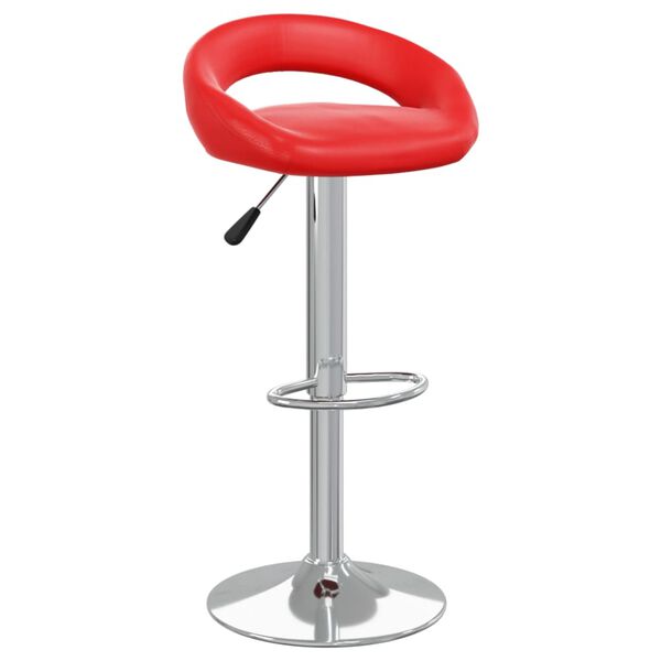 vidaXL Tabouret de bar Rouge Similicuir