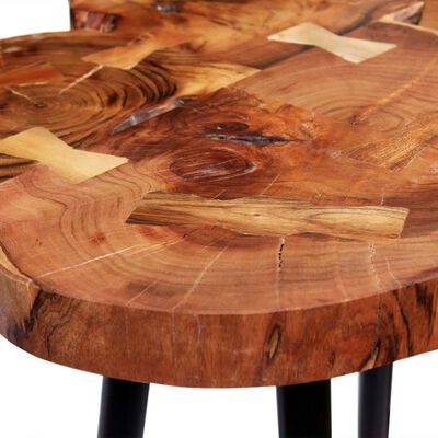 vidaXL Table de bar Bois d'acacia massif 90x60x110 cm