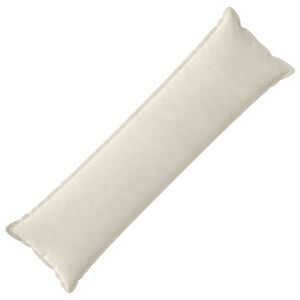 vidaXL Housse de coussin HOUTEN Cr&egrave;me 40 x 145 cm Fleece en microfibre