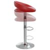 vidaXL Tabourets de bar lot de 2 rouge bordeaux similicuir