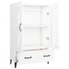 vidaXL Buffet haut Blanc 70x31x115 cm Bois d'ingénierie