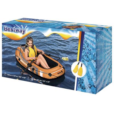 Bestway Ensemble de bateau gonflable Kondor 1000 Set 155x93 cm