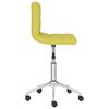 vidaXL Chaise pivotante de bureau Vert Tissu
