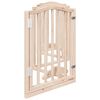vidaXL Barri&egrave;re pour chiens avec porte 6 panneaux bois de peuplier