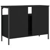 vidaXL Armoire lavabo de salle de bain noir 80x30x60 cm