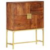 vidaXL Buffet 80x30x100 cm Bois d'acacia solide