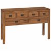 vidaXL Buffet Naturel 110 x 35 x 75,5 cm Bois de teck massif