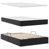 vidaXL Lit avec rangement et matelas Noir 120 x 190 cm Simili cuir