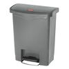 Rubbermaid Poubelle &agrave; p&eacute;dale Slim Jim 30 L Gris