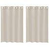 vidaXL Rideau en Voile 2 pc Couleur sable 140 x 140 cm Polyester