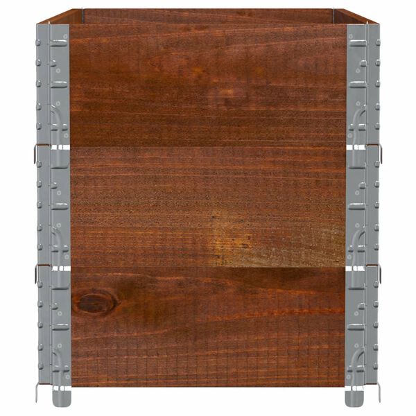 vidaXL Colliers de palette 3 pcs marron 100x50 cm bois de pin solide