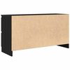 vidaXL Meuble TV noir 100x35x54 cm bois d'ing&eacute;nierie