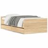 vidaXL Cadre de lit avec tiroirs sans matelas ch&ecirc;ne sonoma 100x200 cm