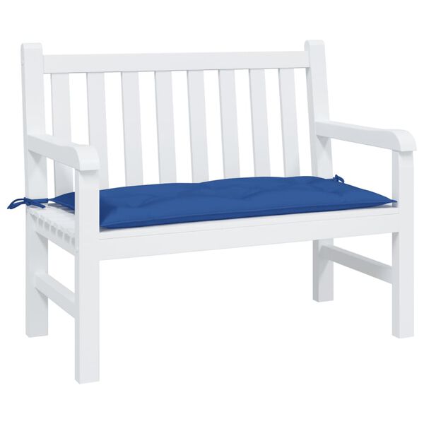 vidaXL Coussin de banc de jardin bleu 100x50x7 cm tissu oxford