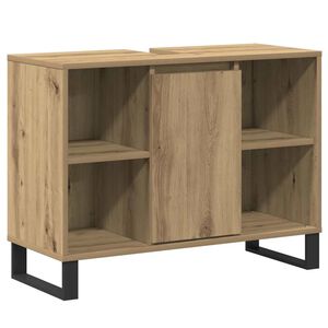 vidaXL Cabinet de salle de bain Ch&ecirc;ne artisanal 80 x 33 x 60 cm