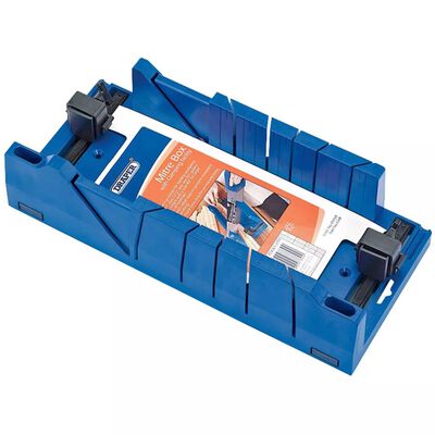 Draper Tools Boîte à onglets avec dispositif de serrage Bleu 09789