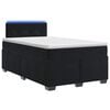 vidaXL Lit de box spring avec matelas et LED Noir 120 x 190 cm Velours