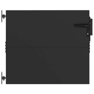 vidaXL Porte de Jardin 85 x 100 cm Noir Verrouillable