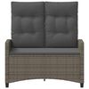 vidaXL Banc de jardin Gris et Gris fonc&eacute; 105 x 60 x 112 cm