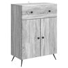 vidaXL Buffet Sonoma gris 66 x 34,5 x 90 cm Bois d'ing&eacute;nierie