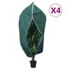 vidaXL Housses de protection pour plantes avec fermeture &eacute;clair 4 pcs