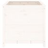 vidaXL Jardini&egrave;re blanc 82,5x82,5x78 cm bois massif de pin