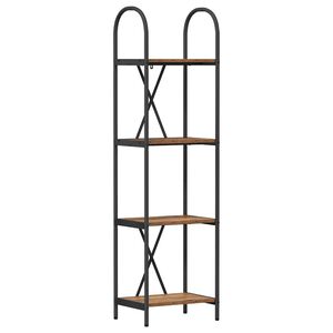 vidaXL &Eacute;tag&egrave;re 4 niveaux 40 x 30 x 146 cm Bois d'ing&eacute;nierie