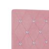 vidaXL T&ecirc;te de lit avec t&ecirc;te de lit Rose 200 cm Cuir synth&eacute;tique