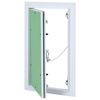 vidaXL Panneau d'Acc&egrave;s Vert et Argent 25 x 45 cm Aluminium et Pl&acirc;tre